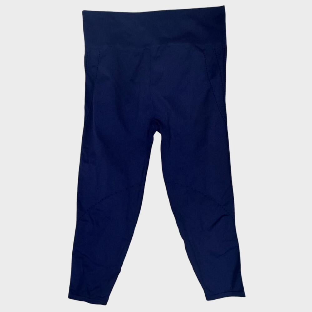 Fabletics Navy Blue Womens XL Athletic Leggings High Waisted Capri